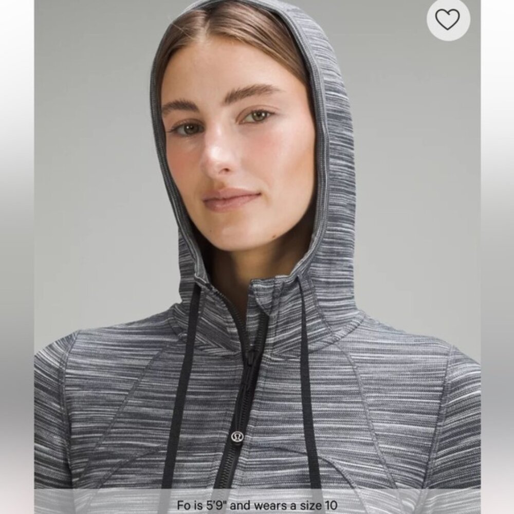 Lululemon Hooded Define Jacket Nulu Grey Size 6 - Picture 4 of 16